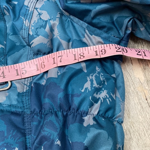 Obermeyer Leighton Insulated Jacket Teal Blue/Gray Floral 10 - Picture 10 of 12